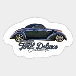 Customized 1937 Ford DeLuxe Convertible Sticker